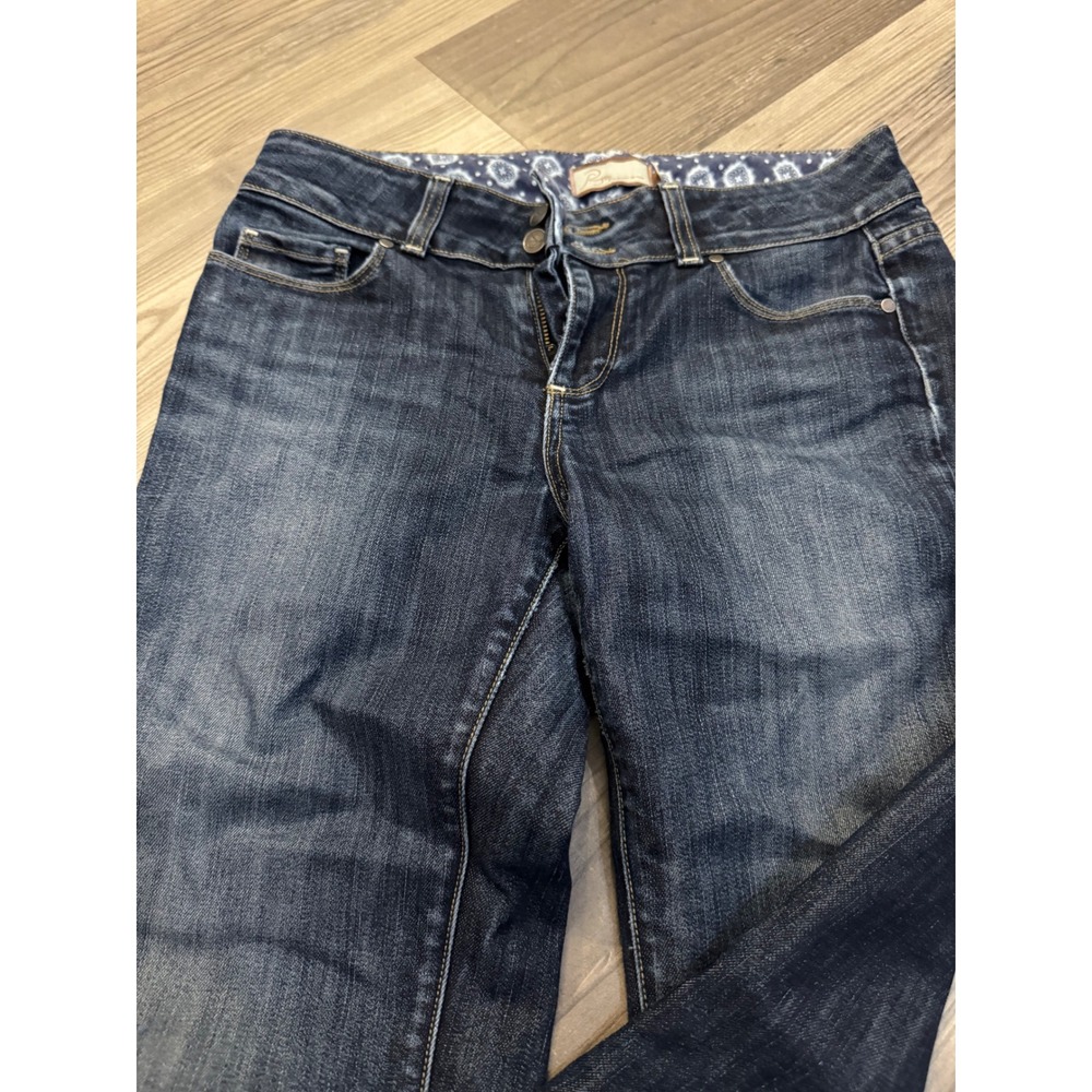 Paige Premium Denim Hidden Hills High Rise Bootcut Jeans Dark Wash Size 28 - Picture 3 of 12